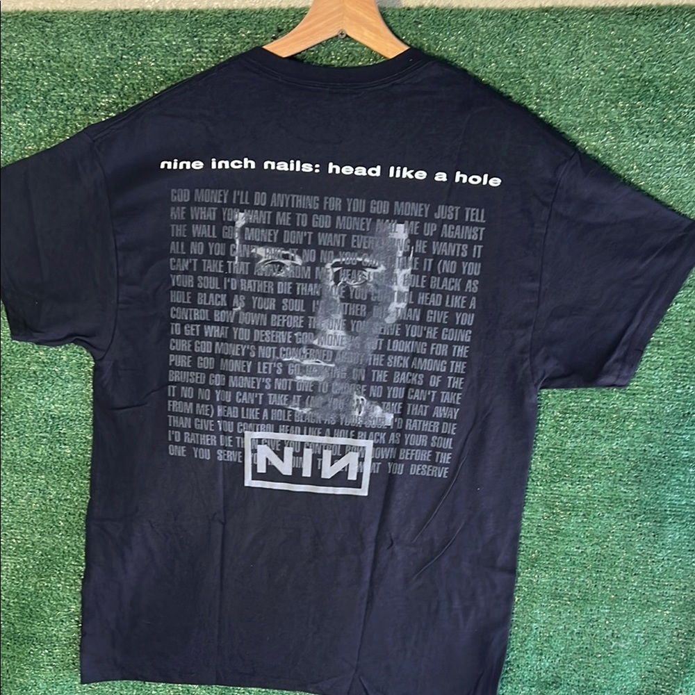 Black Graphic Band Tee - 'Head Like a Hole'